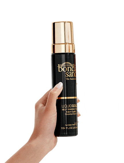 Liquid Gold Self-Tanning Foam for All Skin Tones with Argan Oil and Coconut Scent