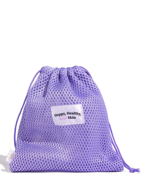 Bondi Sands Reusable Make Up Pads Purple Mesh Bag