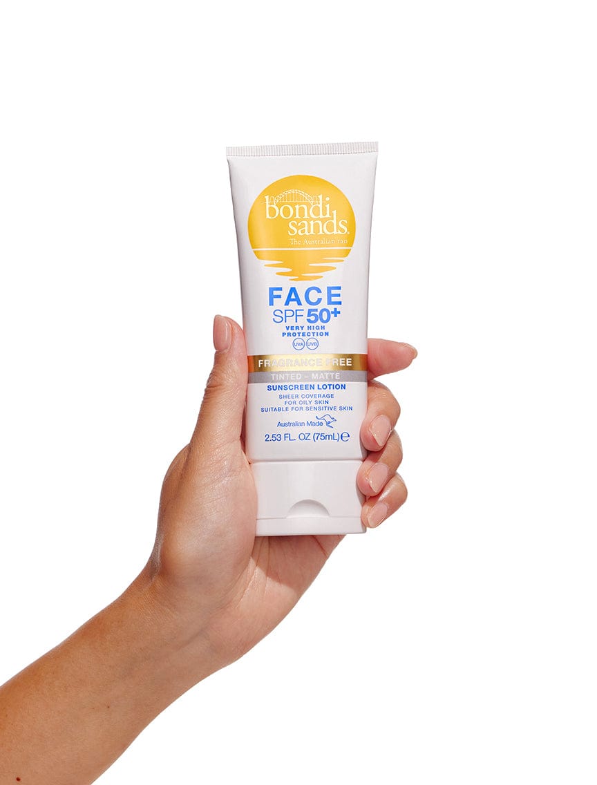 SPF 50+ Matte Tinted Face Lotion Suncare for Oily Skin Suncare