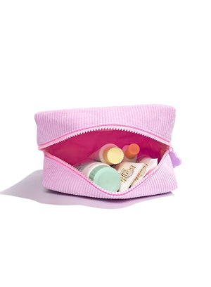Everyday Skincare Cosmetic Bag - Open Shot with Products