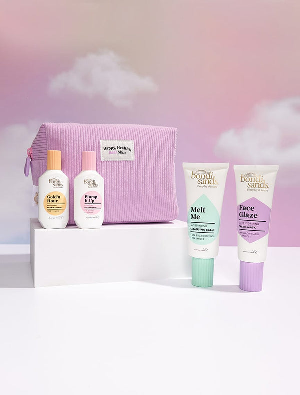 Everyday Skincare Cosmetic Bag - Staged with Skincare Collection
