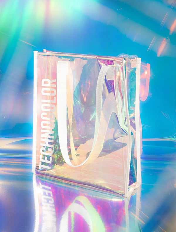 Technocolor Holographic Tote Bag Lifestyle Image