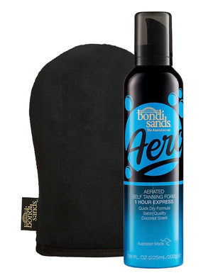 Aero Self Tanning Foam 1 Hour Express & Application Mitt Bundle