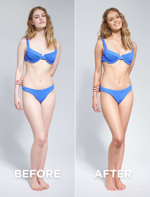 Bondi Sands Technocolor Sapphire 1 Hour Express Self Tanning Foam Before and After