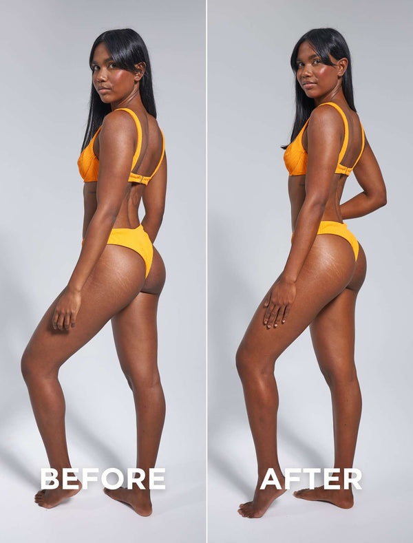 Bondi Sands Technocolor Caramel 1 Hour Express Self Tanning Foam Before and After Results